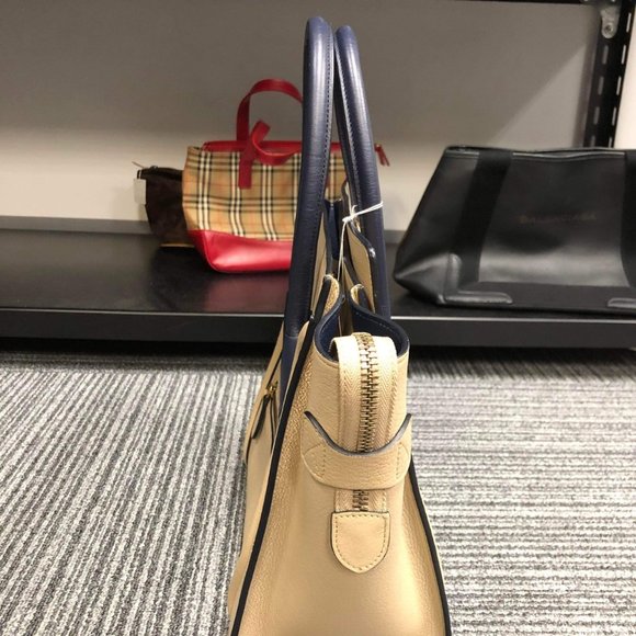 Celine Bicolor Luggage Bag Leather Micro - Picture 3 of 12